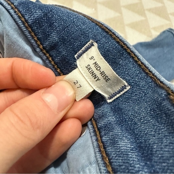 Madewell 9” mid rise skinny jeans payson button front - Picture 7 of 8